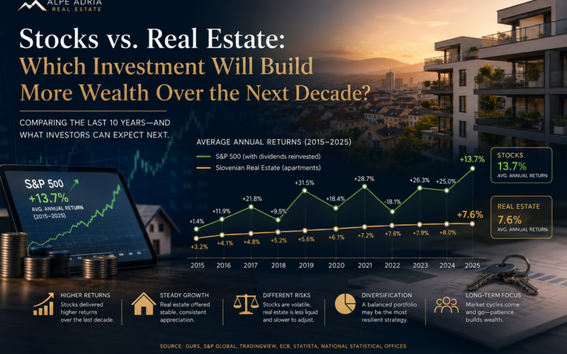 Stocks vs. Real Estate: Which Investment Will Build More Wealth Over the Next Decade?